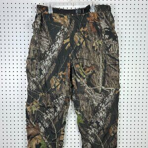 Mossy Oak Camo Pants Size XL Convertible Zip Off Shorts Built In Belt‎ Hunting